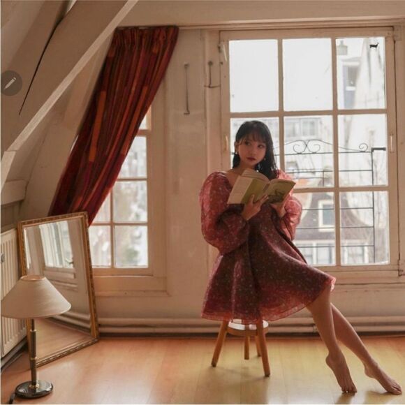 NWT Selkie The Crimson Princess Mini Dress - Picture 11 of 17